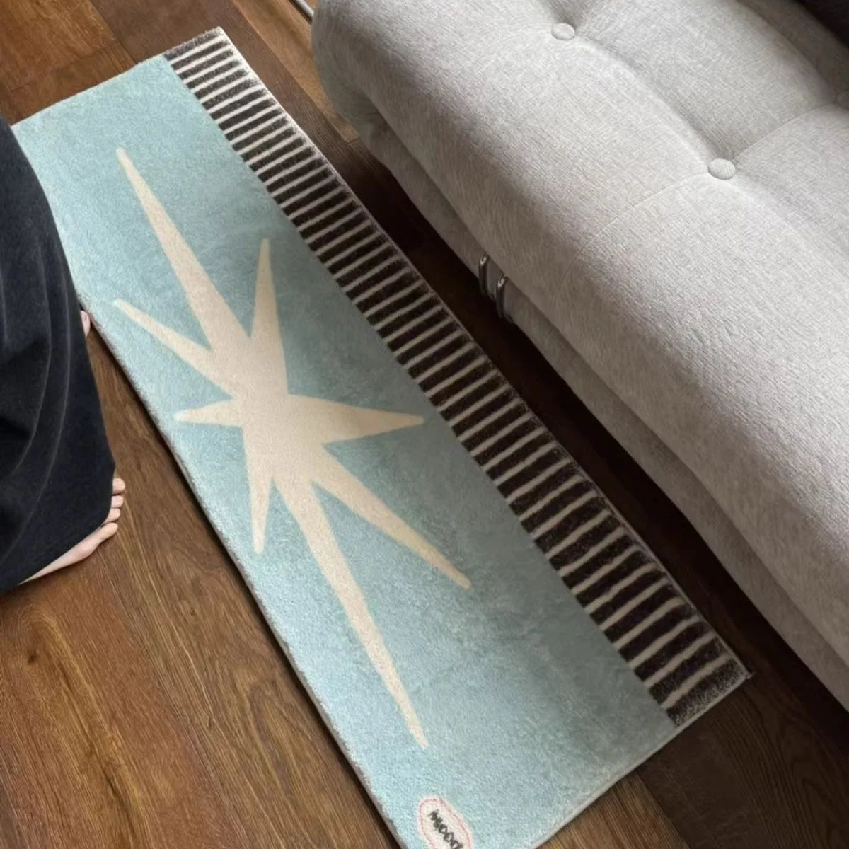 שטיחים דקורטיביים ארוכים בסגנון רטרו לעיצוב הבית נעימים למגע