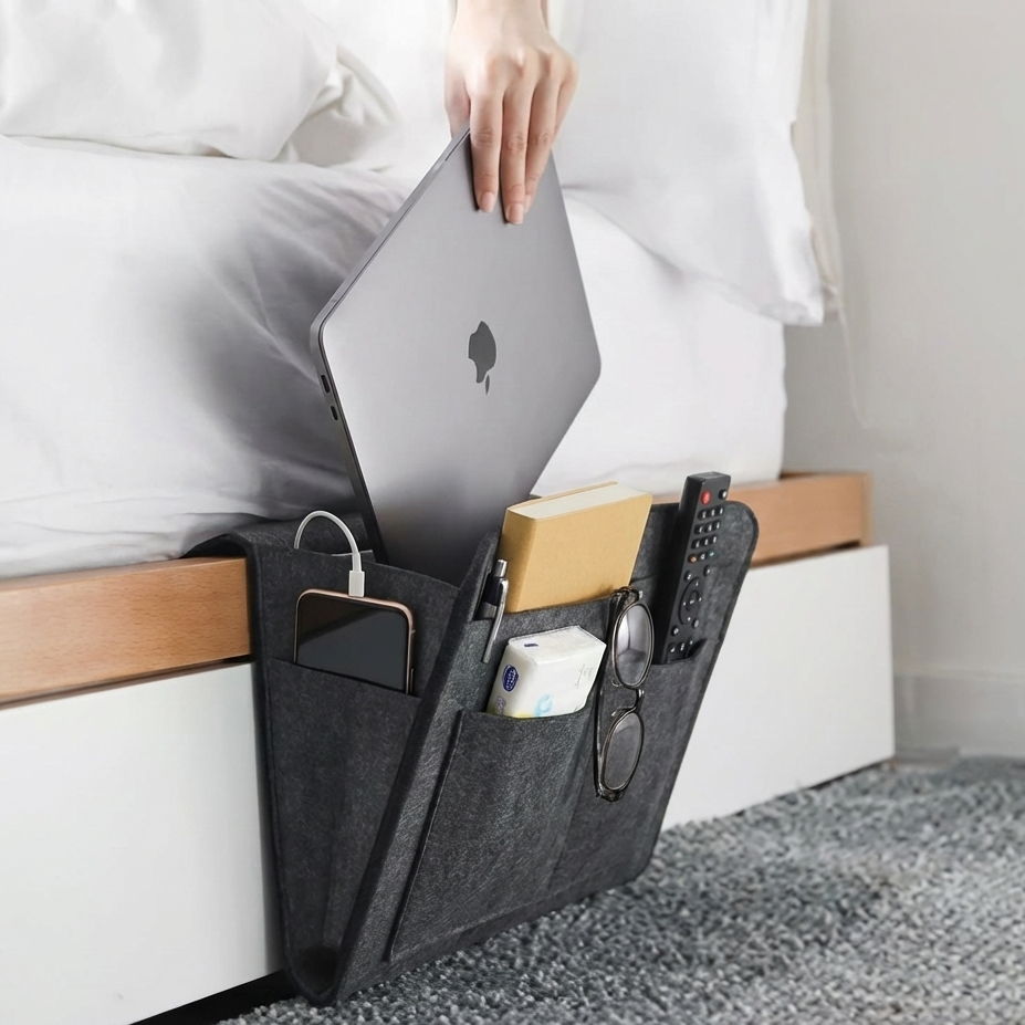 ארגונית לילה חכמה למיטה- הסוף לבלגן ליד המיטה.