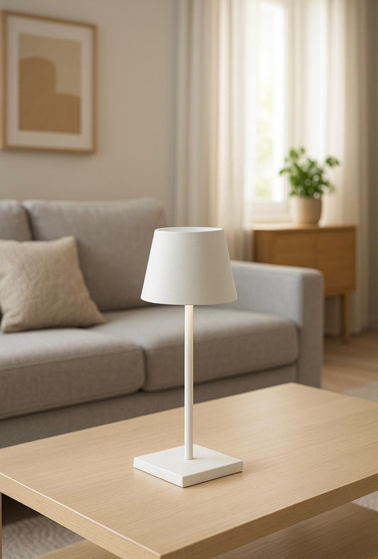 מנורת שולחן בעיצוב מינימליסטי תאורה חמה לאווירה מושלמת