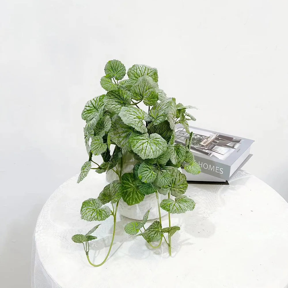 צמחים מלאכותיים לבית ולגינה צמחי ביגוניה נופלים על קיר 40-100 ס"מ