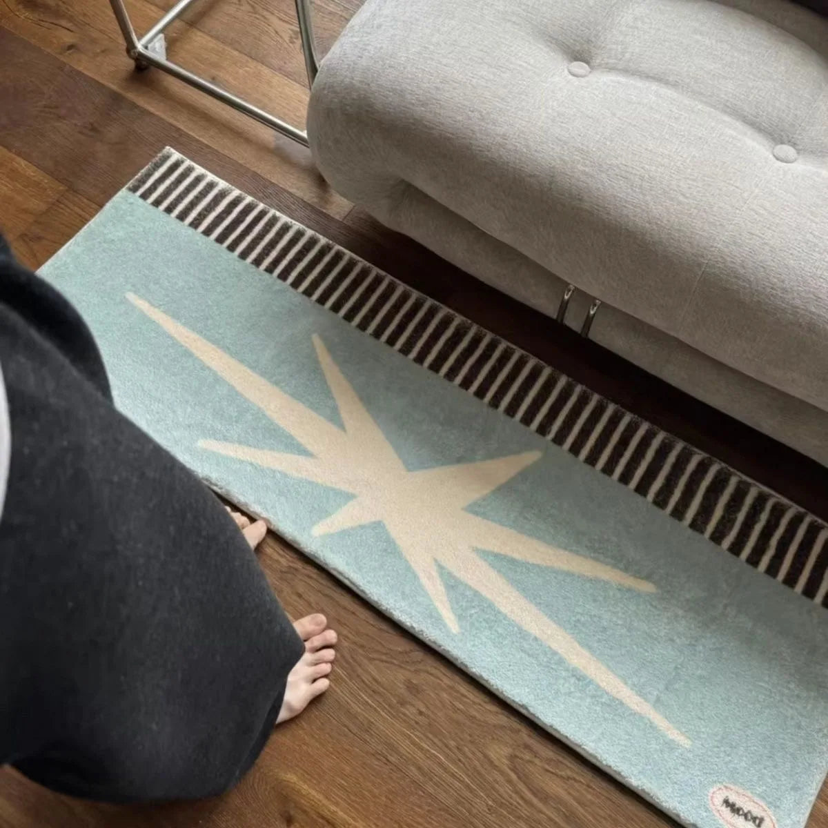 שטיחים דקורטיביים ארוכים בסגנון רטרו לעיצוב הבית נעימים למגע