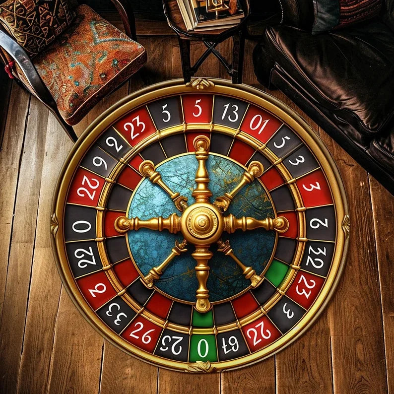 שטיח עגול בעיצוב רולטה לבית ולמשרד ולכל אפשרות אחרת