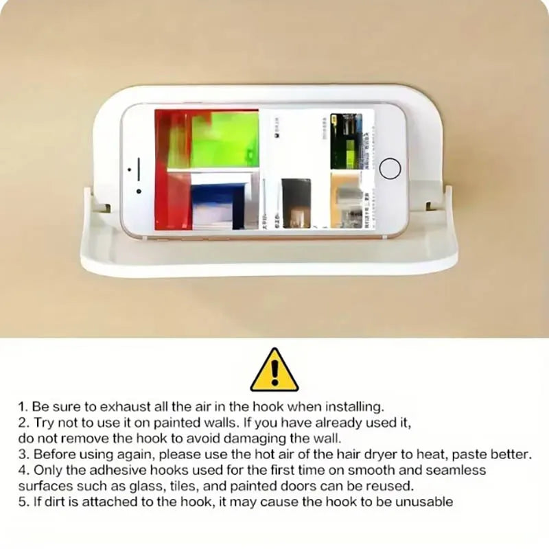 מדף מתקפל להנחת חפצים בחדר האמבטיה