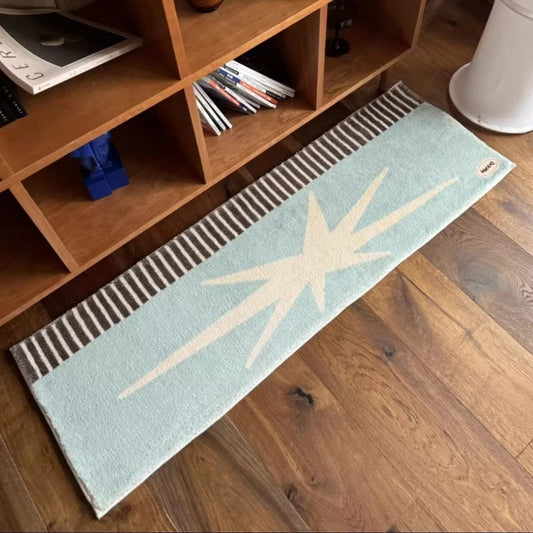 שטיחים דקורטיביים ארוכים בסגנון רטרו לעיצוב הבית נעימים למגע